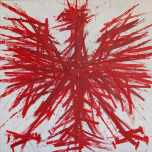 Red eagle, 2010/11, acrylic on canvas, 150×150 cm